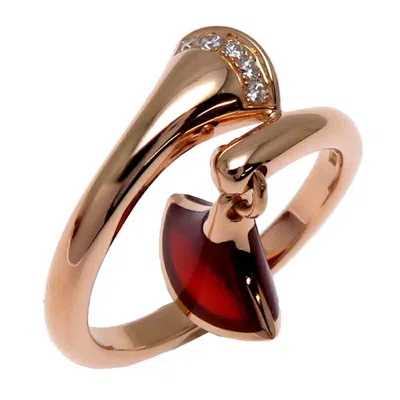 Pre-owned Bvlgari Pink Gold (18k) Band Ring () In Multi