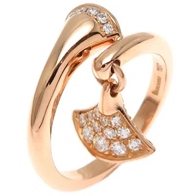 Pre-owned Bvlgari Pink Gold (18k) Band Ring () In Multi