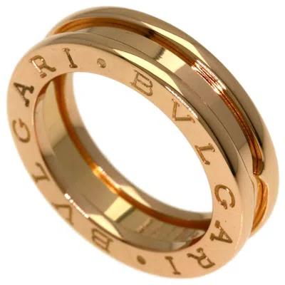 Pre-owned Bvlgari Pink Gold (18k) Band Ring ()