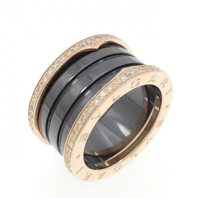 Pre-owned Bvlgari Pink Gold (18k) Ceramic Band Ring ()