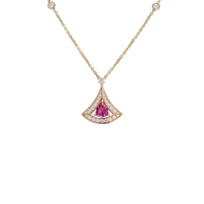 Pre-owned Bvlgari Pink Gold (18k) Necklace ()