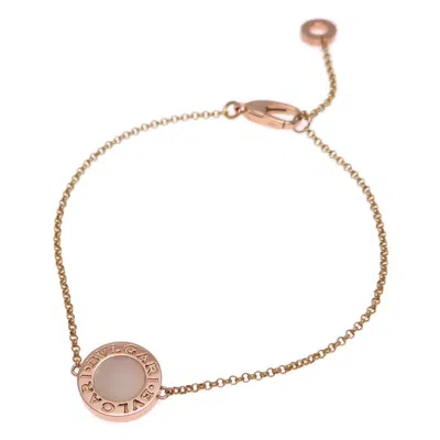 Pre-owned Bvlgari Pink Gold (18k) Shell Charm Bracelet ()