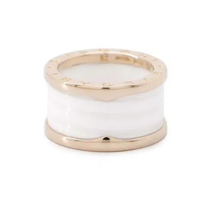 Pre-owned Bvlgari Pink Gold Ceramic Pink Gold (18k) Band Ring ()