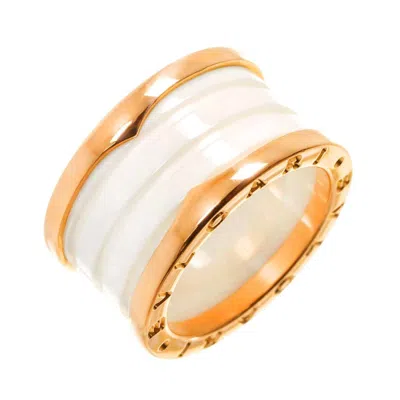 Pre-owned Bvlgari Pink Gold Ceramic Pink Gold (18k) Band Ring ()