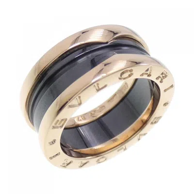 Pre-owned Bvlgari Pink Gold Ceramic Pink Gold (18k) Band Ring () In Multi