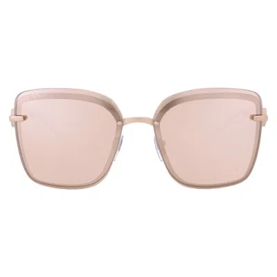 Bvlgari Pink Gold Mirrored Butterfly Ladies Sunglasses Bv6151b 20144z 59
