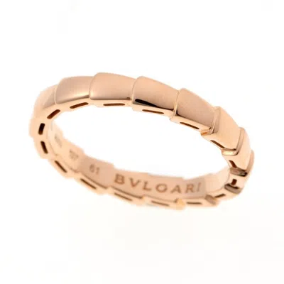Pre-owned Bvlgari Pink Gold Pink Gold (18k) Band Ring ()