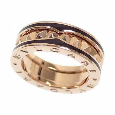 Pre-owned Bvlgari Pink Gold Pink Gold (18k) Ceramic Band Ring () In Multi