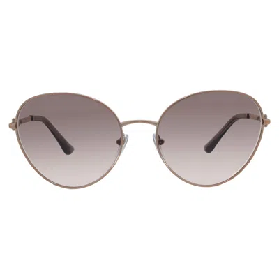 Bvlgari Pink Gradient Gray Oval Ladies Sunglasses Bv6174 20143b 58 In Metallic