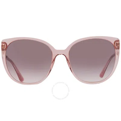 Bvlgari Pink Gradient Grey Cat Eye Ladies Sunglasses Bv8251 55203b 56
