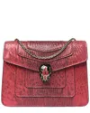 Bvlgari Pink Karung Leather Serpenti Forever Crossbody (authentic Pre-loved)