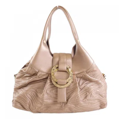 Pre-owned Bvlgari Pink Leather Shoulder Bag ()