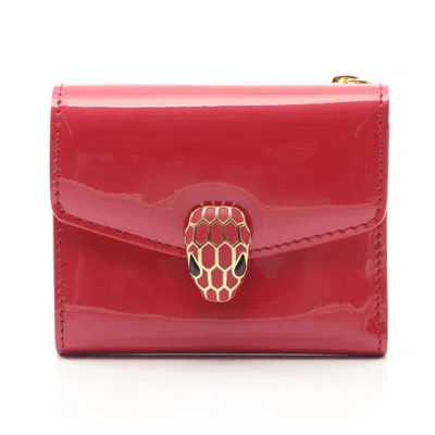 Pre-owned Bvlgari Pink Leather Wallet (bi-fold) ()