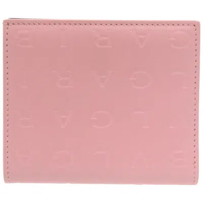 Pre-owned Bvlgari Pink Leather Wallet (bi-fold) ()