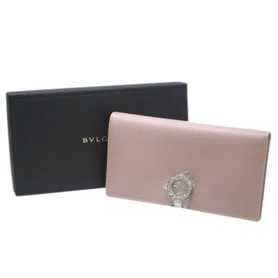 Pre-owned Bvlgari Pink Long Wallet (bi-fold) ()
