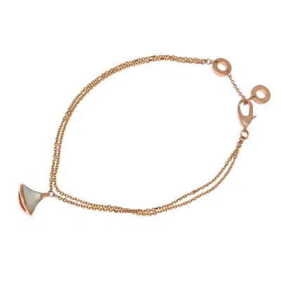 Pre-owned Bvlgari Pink Pink Gold (18k) Charm Bracelet ()