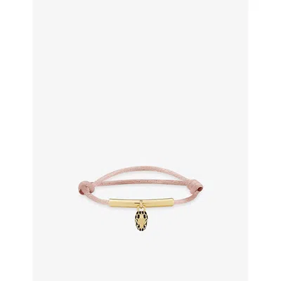 Bvlgari Pink Serpenti Forever Yellow Gold-plated Brass Bracelet