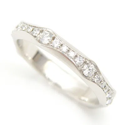 Pre-owned Bvlgari Platinum 950 Band Ring () In Silver