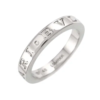 Pre-owned Bvlgari Platinum 950 Band Ring ()