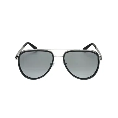 Bvlgari Polarized Grey Pilot Men's Sunglasses Bv5060 195/48 57 In ["grey"]