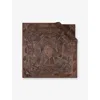 Bvlgari Womens Brown Polychroma Lux Printed Square Silk-twill Scarf In Brown