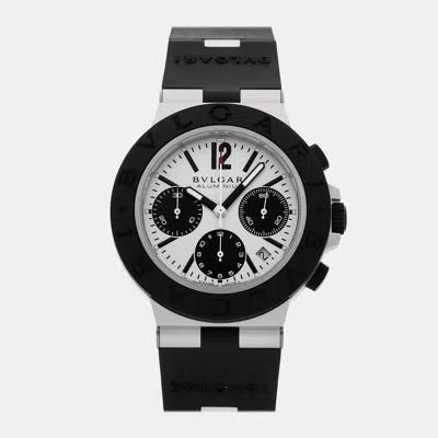 Pre-owned Bvlgari Bulgari - Aluminium Chronograph 103722 41 Mm In Silver