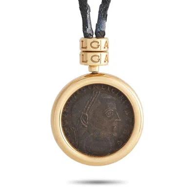 Bvlgari 18k Yellow Gold Monete Nicomedia Licinius Augusto Coin Necklace Bv02 030724 In Multi-color