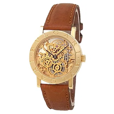 Bvlgari Automatic Champagne Dial Men's Watch Bb 33 Gl Sk In Black / Brown / Champagne / Gold / Gold Tone / Yellow