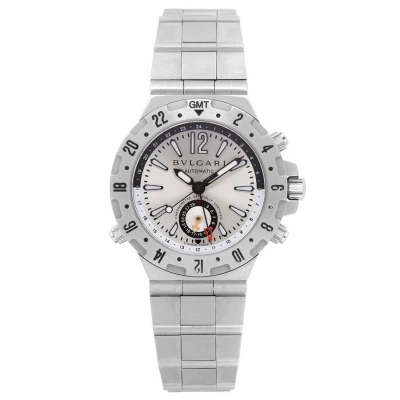 Bvlgari Diagono Professional Automatic Silver Dial Men's Watch Gmt40s In Metallic