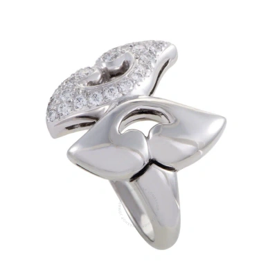 Bvlgari Nuvole Womens Platinum Diamond Pave Ring In Multi-color
