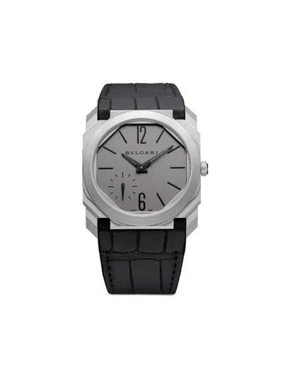 Pre-owned Bvlgari  Octo Finissimo 40mm In Grey
