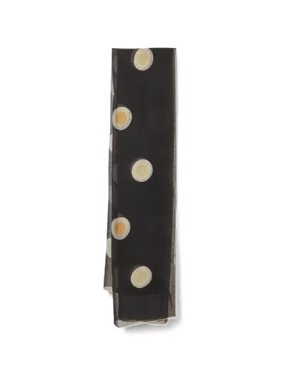 Pre-owned Bvlgari Print Scarf In Black