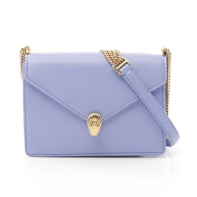 Pre-owned Bvlgari Purple Leather Shoulder Bag ()