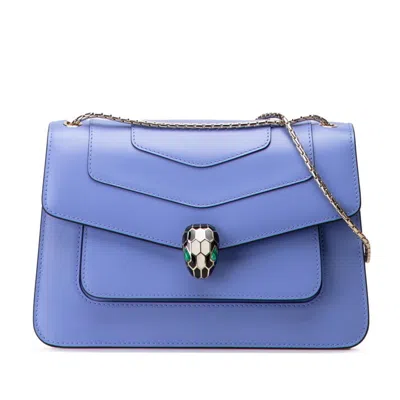 Pre-owned Bvlgari Purple Leather Shoulder Bag ()