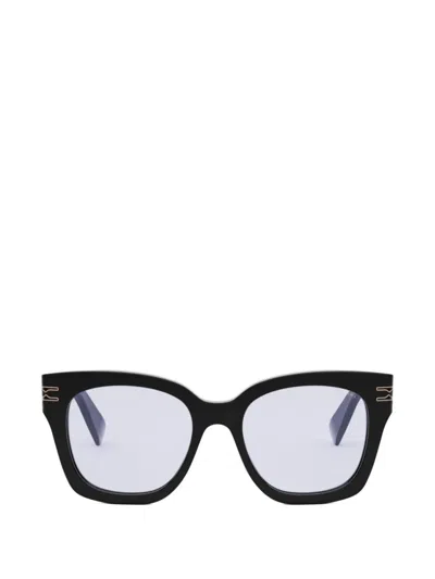 Bvlgari Rectangle-frame Glasses In Black