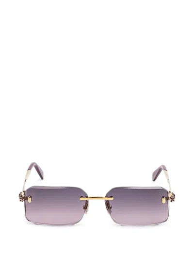 Bvlgari Rectangle-frame Sunglasses In Multi