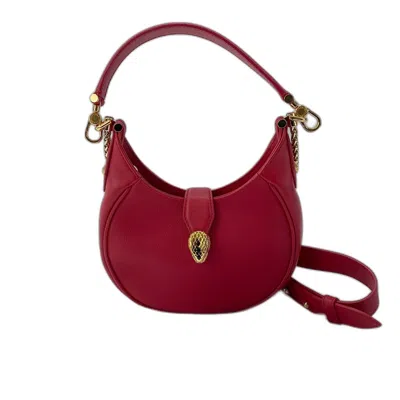Pre-owned Bvlgari Red Color Leather Shoulder Bag ()