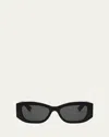 Bvlgari Roma Rectangle Sunglasses In Black