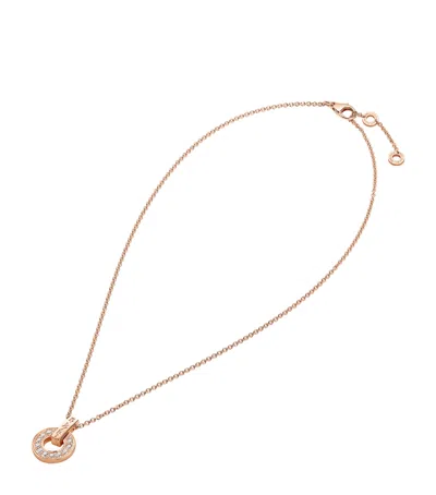 Bvlgari Rose Gold And Diamond   Necklace