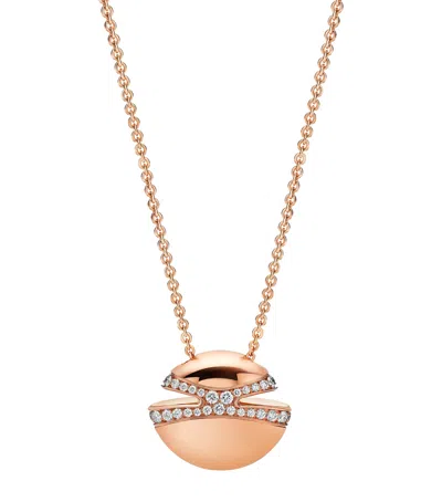 Bvlgari Rose Gold And Diamond Cabochon Necklace