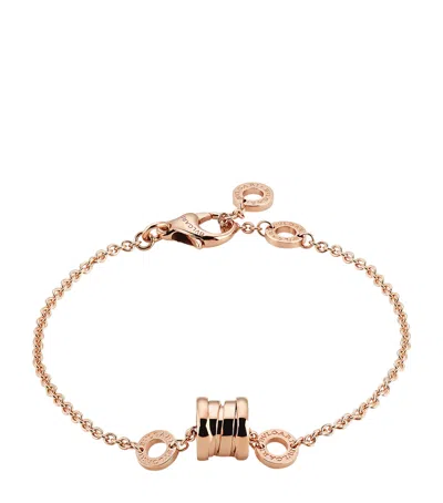 Bvlgari Rose Gold B. Zero1 Bracelet In Pink