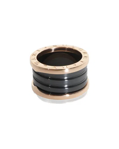 Pre-owned Bvlgari Rose Gold B.zero1 Ring (authentic Pre-loved)