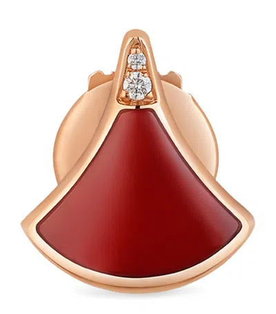 Bvlgari Rose Gold, Diamond And Carnelian Divas' Dream Earrings