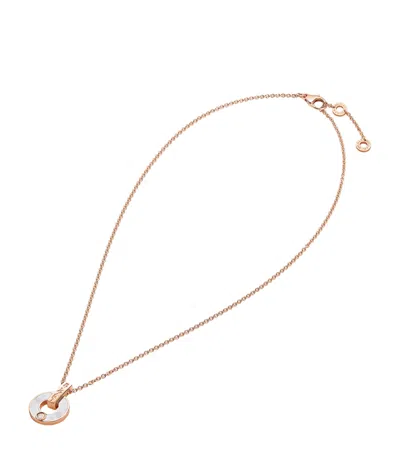 Bvlgari Rose Gold, Diamond And Mother-of-pearl   Necklace