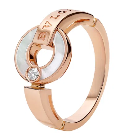 Bvlgari Rose Gold, Diamond And Mother-of-pearl   Ring