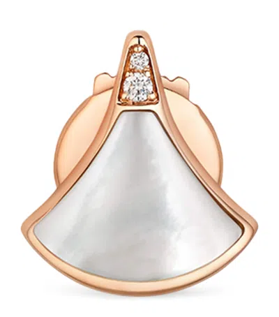 Bvlgari Rose Gold, Diamond And Mother-of-pearl Divas' Dream Earring
