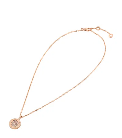 Bvlgari Rose Gold, Diamond And Onyx   Necklace