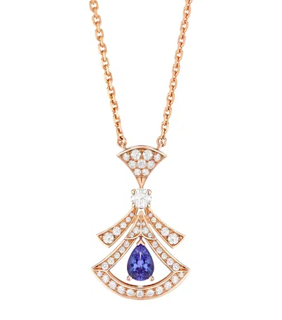 Bvlgari Rose Gold, Diamond And Tanzanite Divas' Dream Necklace