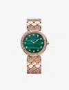 Bvlgari Rose Gold Dvp33malpgd12 Divina 18ct Rose-gold And 2.69ct Diamond Quartz Watch In Rose Gold