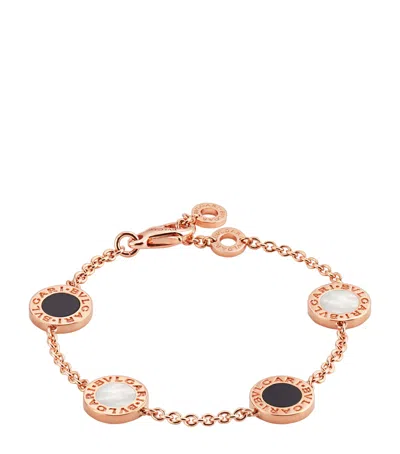 Bvlgari Rose Gold, Mother-of-pearl And Onyx   Bracelet